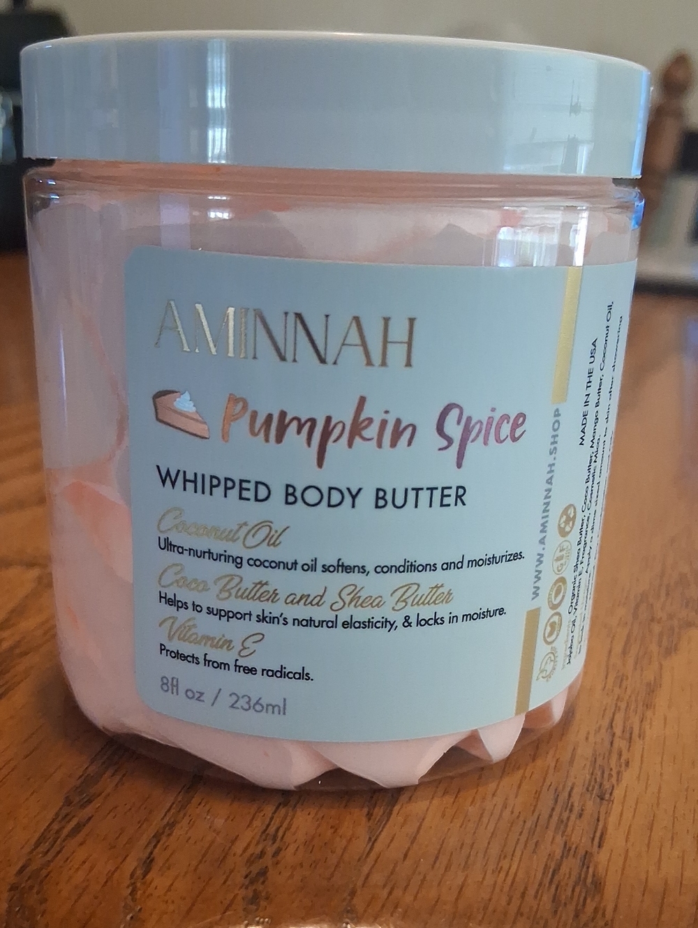 AMINNAH Pumpkin Spice, Limited Edition, Whipped Body Butter
